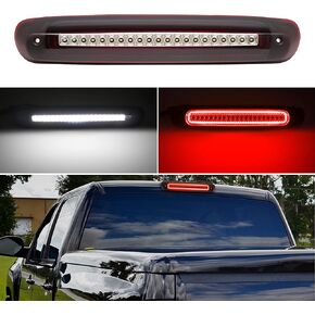 LED Third 3rd Brake Lights Compatible with Silverado/for Sierra 1500 2500 3500&HD 2007-2013/for H3T 2009-2010 Rear Cab Roof Center Cargo Light&Brake Light Strobe Flashing Style(Clear Len)