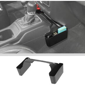 JWWY Gear Shift Storage Box Compatible with 2018-2025+ Jeep Wrangler JL JLU & Gladiator JT 4xe Center Consoles & Organizers Trunk for Jeep Wrangler JL Interior Accessories Fluff Fiber