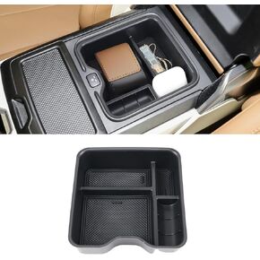 Center Console Organizer Compatible with 2023-2025 Range Rover Vogue L460 & Range Rover Sport (ONLY for Refrigerator Version) Armrest Storage Box Insert Tray Interior Accessories