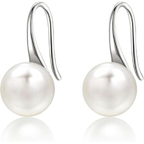 925 sterling Silver Freshwater Beathered Handpicted Handpicted AAA+ Quality Pearl Drop rapring for Women