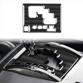 Carbon Fiber Center Control Gear Shift Panel Trim Cover for Toyota 4Runner SUV 2010-2024 (Marble Black)