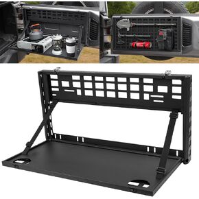 Tailgate Table Fits for 2007-2024 Jeep Wrangler JL JK JLU JKU 2/4 Doors, No Drilling Required Foldable Tailgate Table Fits for Jeep Wrangler JL JK Accessories