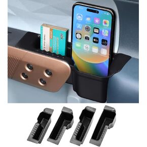 Door Handle Storage Pockets Organizer Compatible with 2022-2025 Ford Maverick, 4PCS Front Rear Door Insert Tray Box Interior Accessories