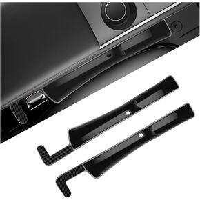 2 PCS Car Seat Gap Filler Organizer, Multifunctional Auto Side Seat Gap Filler Phone Holder, Universal Vehicle Storage Box Fill Gap Space Between Seats and Console (Black)