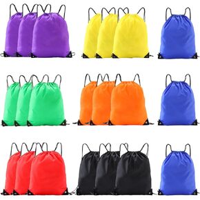 multi functional drawstring bag Bulk,drawstring backpack, 20 Pcs Draw String Bags, Cinch Bag essential for gym travel, nunisex, loose and portable (20, Purple)