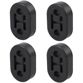 4Pcs Rubber Exhaust Hanger,Muffler Hanger,Exhaust Hanger Rubber,2 Holes 0.47 Inch,Universal Car Accessories (Black)