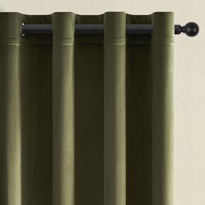 Topfinel Velvet Blackout Curtains Gold Brown Room Darkening Soundproof Insulated Curtains 84 Inch Long,Mordern Luxury Drapes for Living Room,Thick Grommet Drapes 2 Panels Christmas Winter Decor