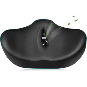 Xmifer Oversized Bicycle Seat, Ultra Wide Wing Oversized Bike Seat Comfort Compatible with Peloton Exercise Bike & Bike Plus, Electric or Tricycle Bike for Men and Women