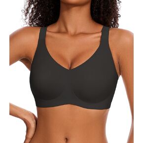 Womens Seamless Wireless Supportive Bra Push Up Comfort Full Coverage No Underwire T-Shirt Bra