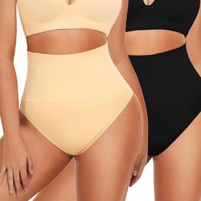 NICEUARE 2 حزمة التحكم في البطن ملابس Thong Thong Women Body Shaper Intelder Whight Culpting Thong Fupa Control Banties in Kuwait