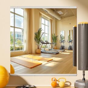 Hasipu Full-Length Mirror 52"x17", 3-Pack, Shatterproof Frameless Wall Mirror for Home Gym, Dance Studio, Yoga, Bedroom, Easy Mount, Silver