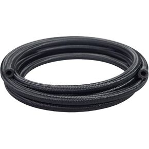 10AN Fuel Line, AN10 Braided Fuel Hose Nylon CPE 10FT Black