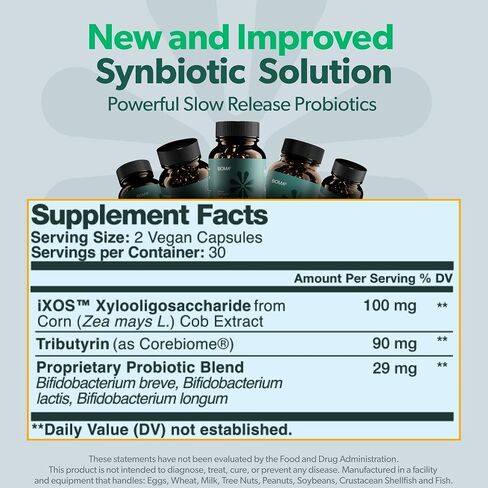 Bioma Probiotics - Digestive Health Probiotic - Gut Support for Men & Women with Xylooligosaccharides, Tributyrin & Bifidobacterium - Vegan & Gluten Free - 180 Delayed-Release Capsules (90-Day Supply) in Saudi Arabia