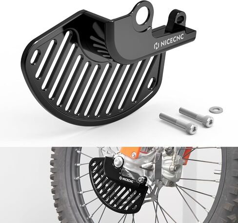 Black Front Disc Guard Compatible with Gas Gas EC250/300 2021-2024 EC350F 2021-2023 MC125 2021-2024 Brake Rotor Disc Protector Cover Compatible with KTM 125 SX 2015-2024 See Fitment in Saudi Arabia