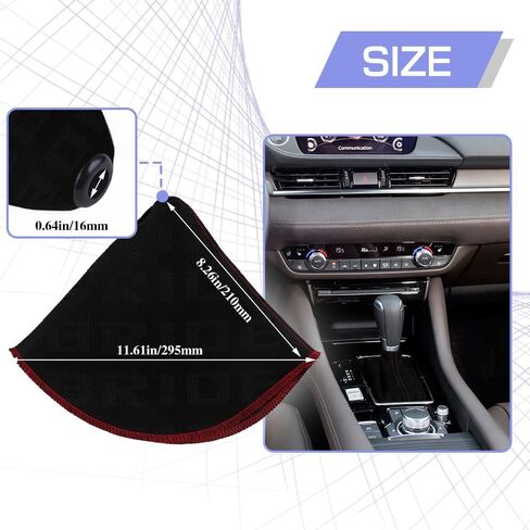 Car Shift Knob Dust Cover, Shift Boot Cover, Fabric Shifter Manual/Auto Shift Knob Boot Dust Cover, Car Accessories Gear Gaiter Cover Auto Shift Boot Sleeve Protector for Cars (Blue) in Kuwait