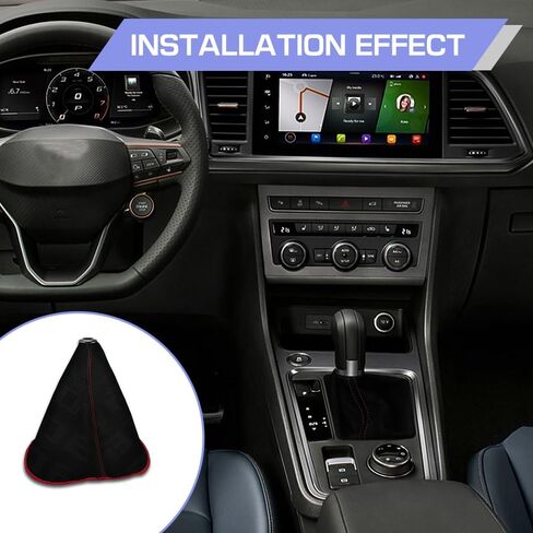 Car Shift Knob Dust Cover, Shift Boot Cover, Fabric Shifter Manual/Auto Shift Knob Boot Dust Cover, Car Accessories Gear Gaiter Cover Auto Shift Boot Sleeve Protector for Cars (Blue) in Kuwait