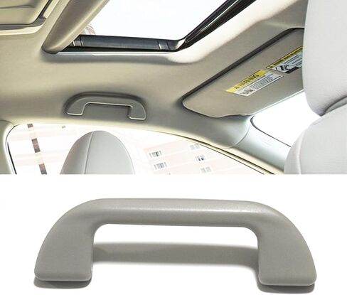 Automatic Roof Handle Grab Rail LH = RH for Honda Accord 09-23, Civic 06-22, CRV 07-22, Pilot 09-23, Fit 09-20, HRV, Insight, Odyssey, (Light Grey, 1Pcs) in Kuwait