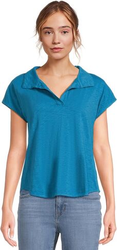 Women's Open Dolman Sleeve Polo Tee in Saudi Arabia