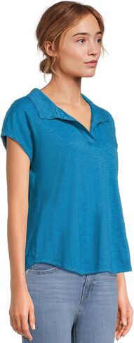 Women's Open Dolman Sleeve Polo Tee in Saudi Arabia