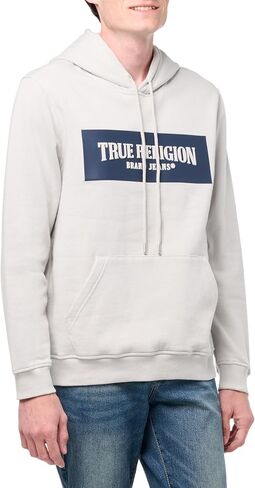 True Religion Men's Embossed Pullover Hoodie in Saudi Arabia