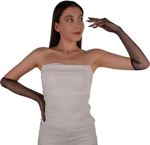 LIMELIA Stoned mesh gloves, Stoned Flexible Gloves for Women in Kuwait