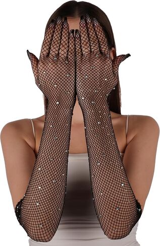 LIMELIA Stoned mesh gloves, Stoned Flexible Gloves for Women in Kuwait