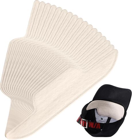 100 Pcs Hat Sweat Liner Golf Absorbent Sweat Pad Prevents Stains Odor Soft Hat Sweat Protector Disposable Hard Hat Sweatband Preservation Sticky Sweat Liner for Men Women Baseball Hat from Makeup in Saudi Arabia