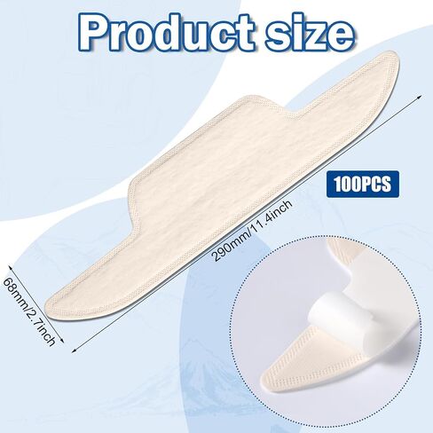 100 Pcs Hat Sweat Liner Golf Absorbent Sweat Pad Prevents Stains Odor Soft Hat Sweat Protector Disposable Hard Hat Sweatband Preservation Sticky Sweat Liner for Men Women Baseball Hat from Makeup in Saudi Arabia