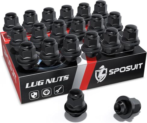 Sposuit M12x1.5 Lug Nuts - Replacement for 2006-2024 Lexus RX350, 2005-2016 IS250, 2007-2024 ES350, 2024 TX350 - Closed End Chrome Lug Nut(20 Pcs) in Saudi Arabia