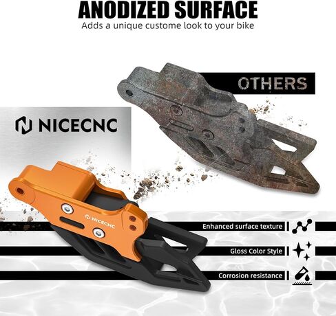 Black Aluminium Chain Guide Block Compatible with 690 Enduro/SMC R 2008-2024, Compatible with Husqvarna Enduro/Supermoto 701 2016-2024, Norden 901 2022 2023, Chain Guide Guard, See Fitment in Saudi Arabia