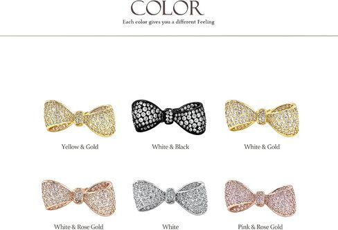 Pave CZ Statement Small Ribbon Bow Clip-On Earrings or Stud Earrings For Women Bride's Wedding Prom in Kuwait