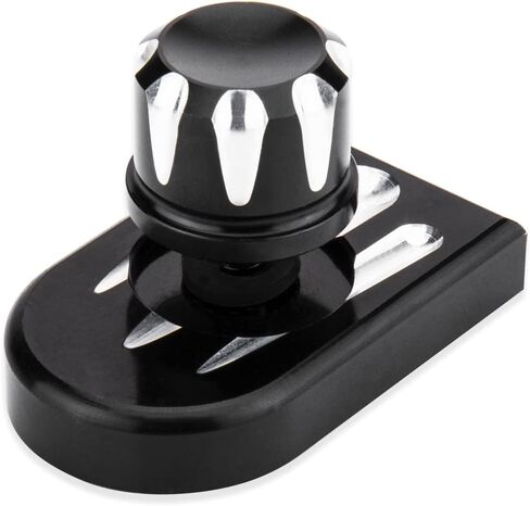 Seat Bolt Tab Screw Mount Knob Cover For Harley Quick-Release Hardware Kit Black Knurled Billet Aluminum Compatible for Street Glide Road King Electra Dyna Softail 1997-2020(Black-Claw) in Saudi Arabia