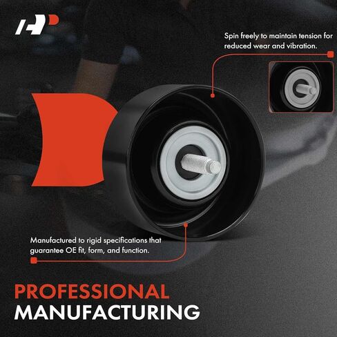 A-Premium Belt Idler Pulley متوافق مع Chevy Silverado 2500 3500 HD ، Express 2500 3500 & GMC Sierra 2500 3500 HD & Buick Lacrosse ، Regal & Cadillac Escalade ESV & SAAB 9-5 & Freightliner & Isuzu in Kuwait