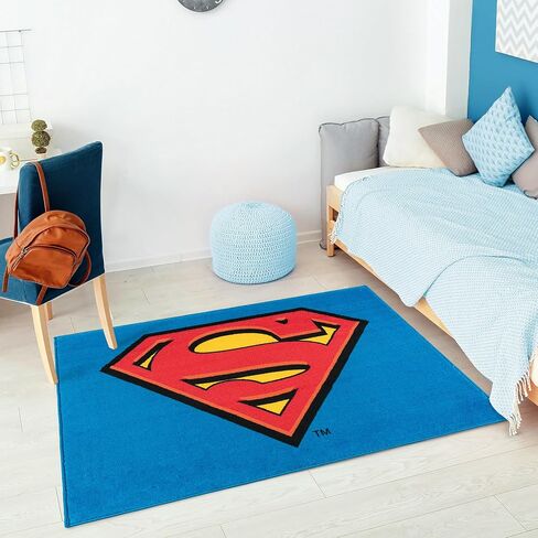 Gertmenian Kids/Game Room Carpet | Warner Bros Batman Cover Childrens Rug | Novelty Home Decor for Boys & Girls Playroom & Bedroom | 54x78 Large, Multicolor, 49063 in Saudi Arabia