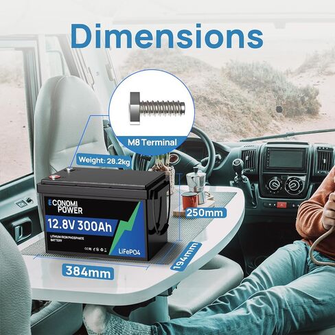 12V 6Ah LiFePO4 Battery, 12V Rechargeable Battery Deep Cycle 5000+, Built-in 6A BMS, Home Backup Power for Kids Ride on Toys, Power Wheels, Camping, Fish Finder and Small UPS in Saudi Arabia