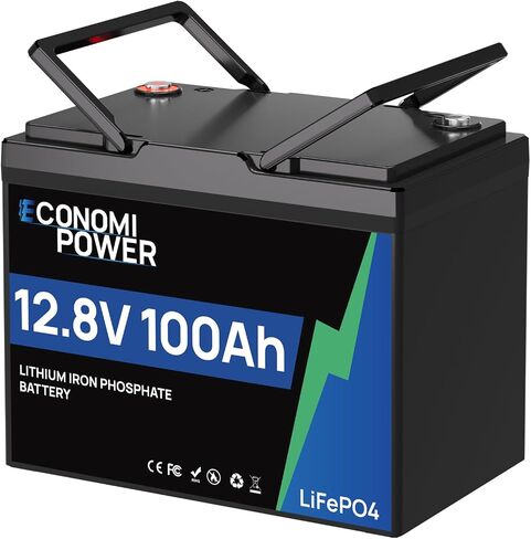 12V 6Ah LiFePO4 Battery, 12V Rechargeable Battery Deep Cycle 5000+, Built-in 6A BMS, Home Backup Power for Kids Ride on Toys, Power Wheels, Camping, Fish Finder and Small UPS in Saudi Arabia