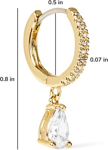 Ana Luisa 14K Gold Crescent Moon Huggie Hoops - Celeste | Mismatched, Sparkling Celestial Earrings With Cubic Zirconia | Hypoallergenic, Water-Resistant & Tarnish-Free | With a Star and Moon Charm in Saudi Arabia