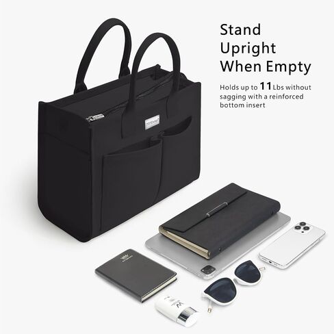 TOPDesign Heavy-Duty Canvas Tote Bag for Women, Adjustable Crossbody/Shoulder Handbag with 9 Pockets, Everything Tote in Kuwait