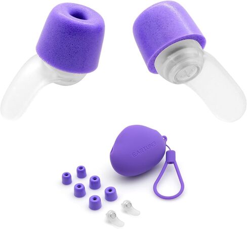 مقابس الأذن Live Foam-رغوة ذاكرة مريحة للغاية ، وصوت Hi-Fi ، وتقليل الضوضاء 23 ديسيبل ، وحالة مطابقة الألوان ، وحماية السمع للحفلات الموسيقية ، والمهرجانات ، والموسيقيين ، والرياضة ، والدراجات النارية [Ash Purple] in Kuwait