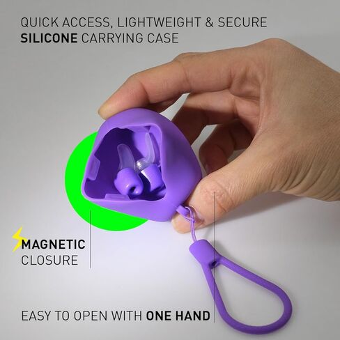 مقابس الأذن Live Foam-رغوة ذاكرة مريحة للغاية ، وصوت Hi-Fi ، وتقليل الضوضاء 23 ديسيبل ، وحالة مطابقة الألوان ، وحماية السمع للحفلات الموسيقية ، والمهرجانات ، والموسيقيين ، والرياضة ، والدراجات النارية [Ash Purple] in Kuwait