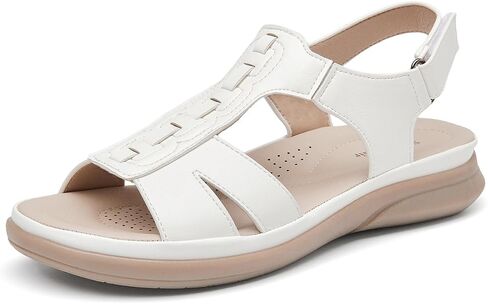 SelenePair Women's Flat Arch Support Slide Sandals Open Toe Casual Walking Summer Adjustable Sandal in Saudi Arabia