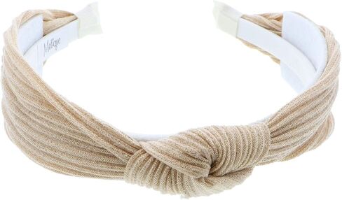 Motique Accessories Elegant Wedding Holiday Cotton Knot Glitter Headband-Gold in Kuwait
