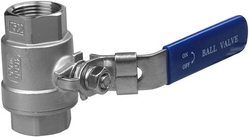1/2 inch NPT, 304 Stainless Steel 2PC Ball Valve - Full Port, 1000 WOG for Water, Oil, and Gas Without Locking Handle in Saudi Arabia