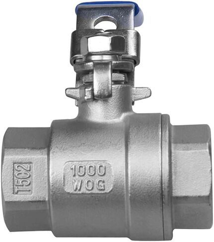 1/2 inch NPT, 304 Stainless Steel 2PC Ball Valve - Full Port, 1000 WOG for Water, Oil, and Gas Without Locking Handle in Saudi Arabia