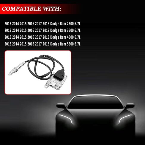 68210084AA 5WK96742B Inlet NOx Sensor for Dodge Ram 2500/3500/4500/5500 6.7L Diesel 2013-2018, Upstream Inlet Nitrogen Oxide Sensor Replaces 4326873 904-6030 904-6011 in Saudi Arabia