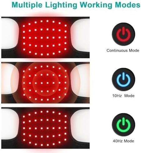 Red Light Therapy, Red Light Therapy for Knee and Elbow Joint, Wireless Rechargeable Design, Larger Battery Capacity, for Elderly & Athletes in Saudi Arabia