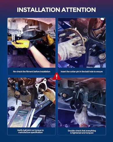KAX Front Upper Control Arm w/Lower Ball Joint & Inner/Outer Tie Rods & Sway Bar Links Fit for 1997-2001 Hond-a CR-V 1998 1999 2000 Suspension Kit RK80883 RK80884 10pcs in Kuwait