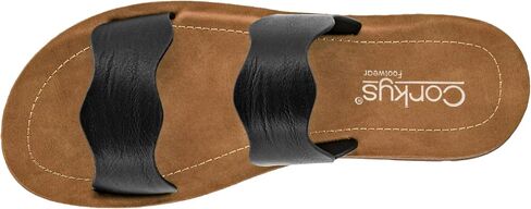 Corkys Footwear Women's Wishy Washy Two Strap Sandal - تصميم حزام عصري وأنيق ، وصندل صيفي مريح ، وخفيف الوزن ، وصيف متين للأزياء متعددة الاستخدامات in Kuwait