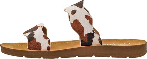 Corkys Footwear Women's Wishy Washy Two Strap Sandal - تصميم حزام عصري وأنيق ، وصندل صيفي مريح ، وخفيف الوزن ، وصيف متين للأزياء متعددة الاستخدامات in Kuwait