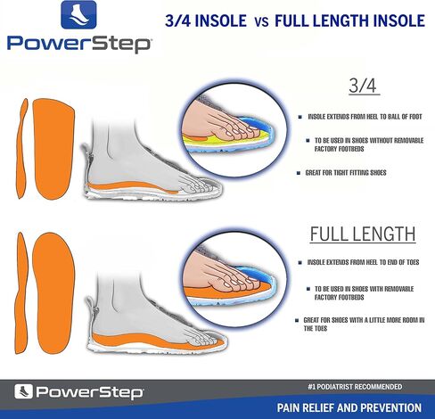 PowerStep Pulse Thin Orthotics - Arch Support Inserts + Pain Relief for Cleats & Tight Running Shoes - Insoles for Plantar Fasciitis, Mild Pronation, and Shin Splints in Saudi Arabia
